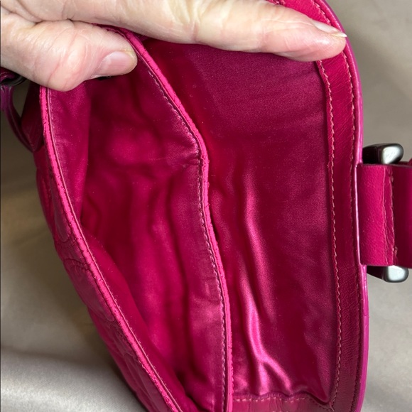 Coach Fushia Quilted Wristlet - Picture 9 of 11